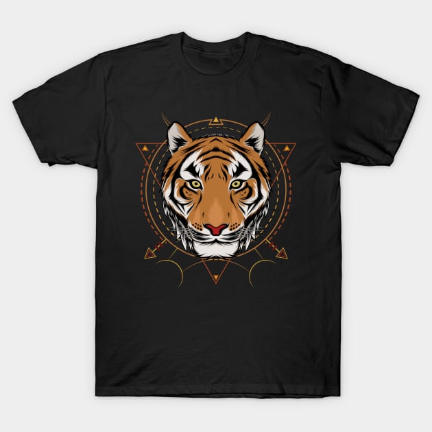 Tiger head illustration T-Shirt by AGORA studio